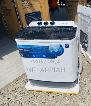 Get Midea 7kg Semi-Auto Electric Washing Machine + Spin/Dry