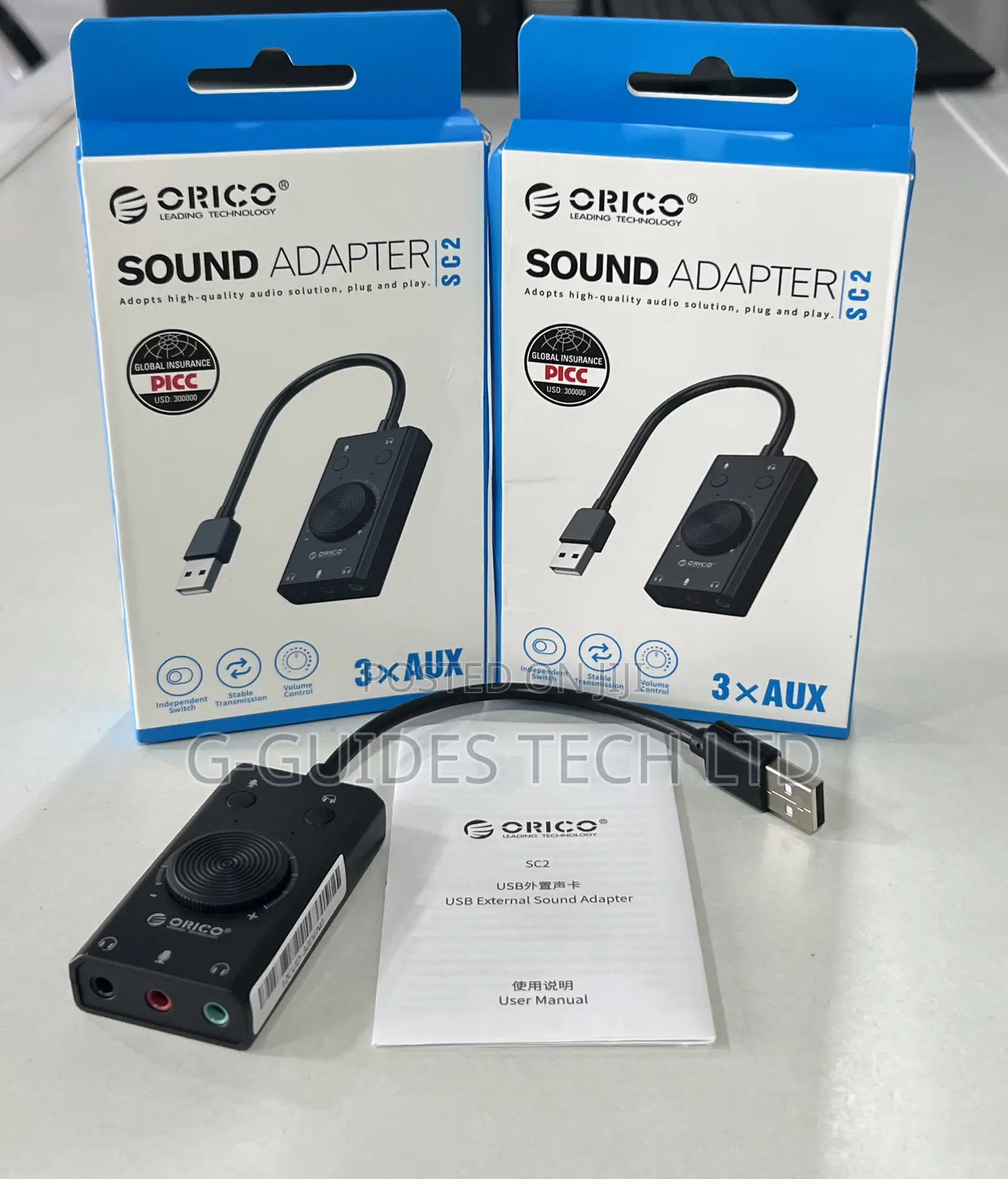 Multifunction USB External Sound Card, Orico USB Sound Card