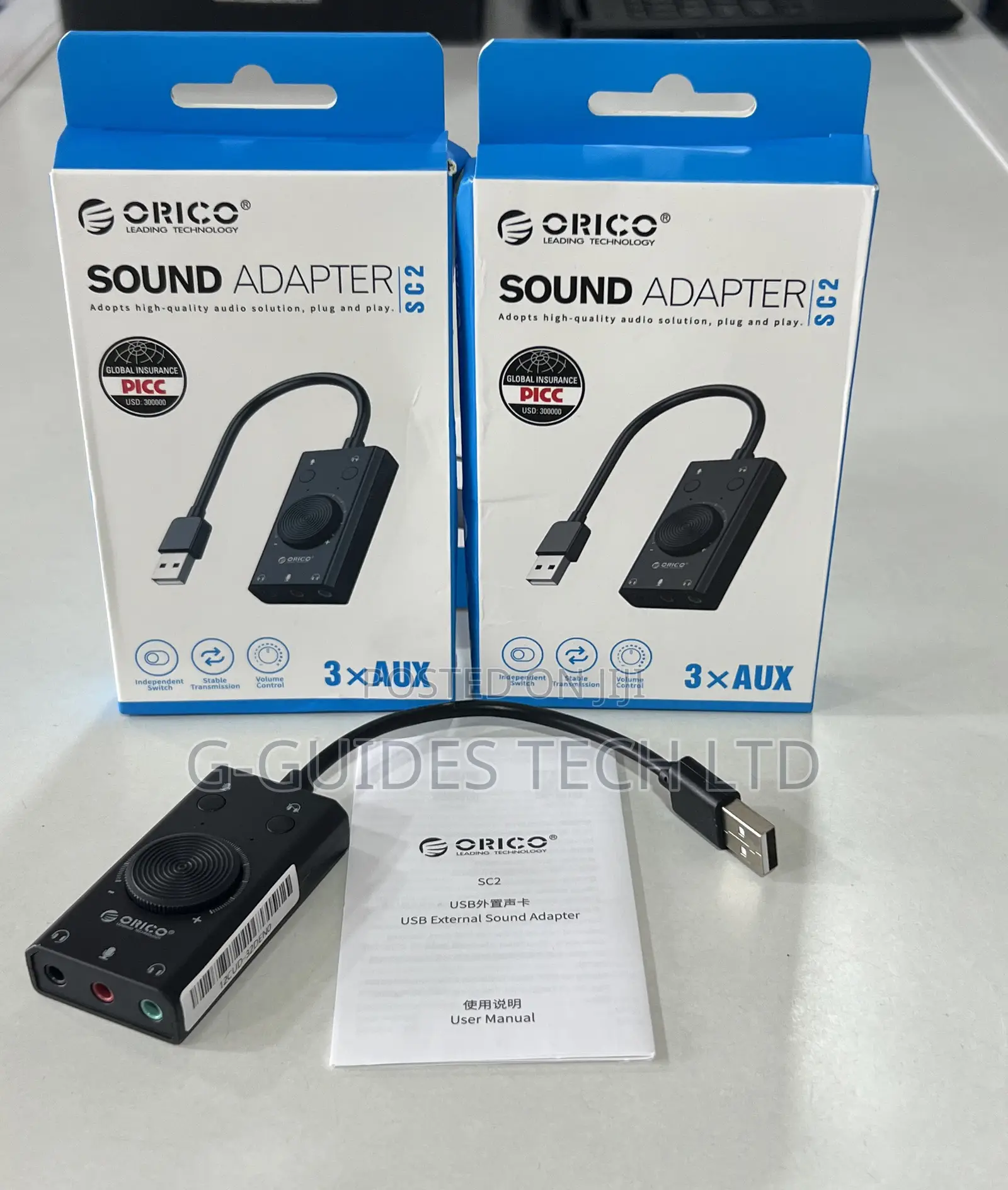Multifunction USB External Sound Card, Orico USB Sound Card