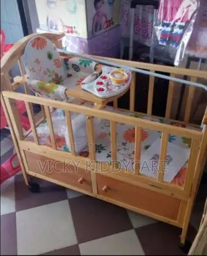 Baby Push Push Wooden Cot