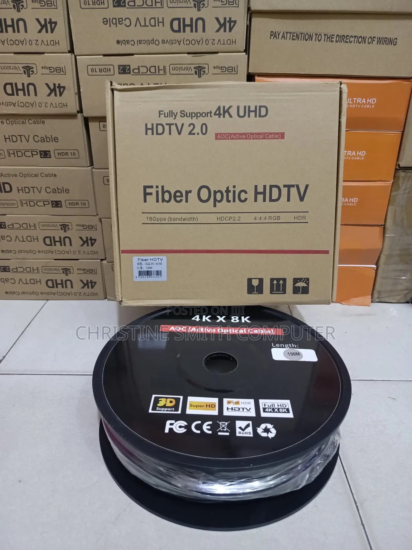 100 Meters HDMI Fiber Optic Cable