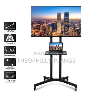 Movable Tv Stand / 32 to 65 Inches Tv Trolley