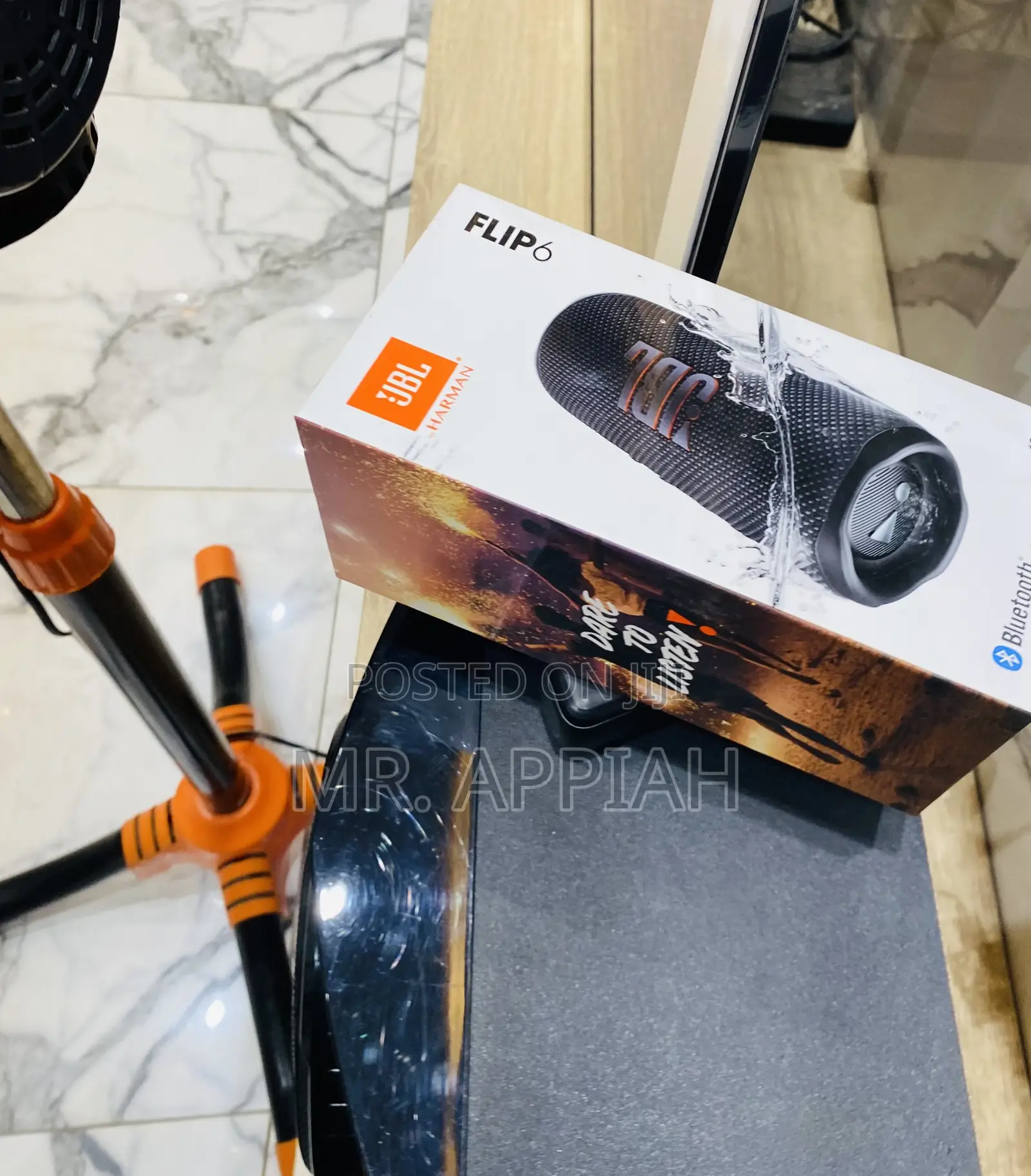 Order Classic JBL Flip 6 Portable Bluetooth Speaker(Black).