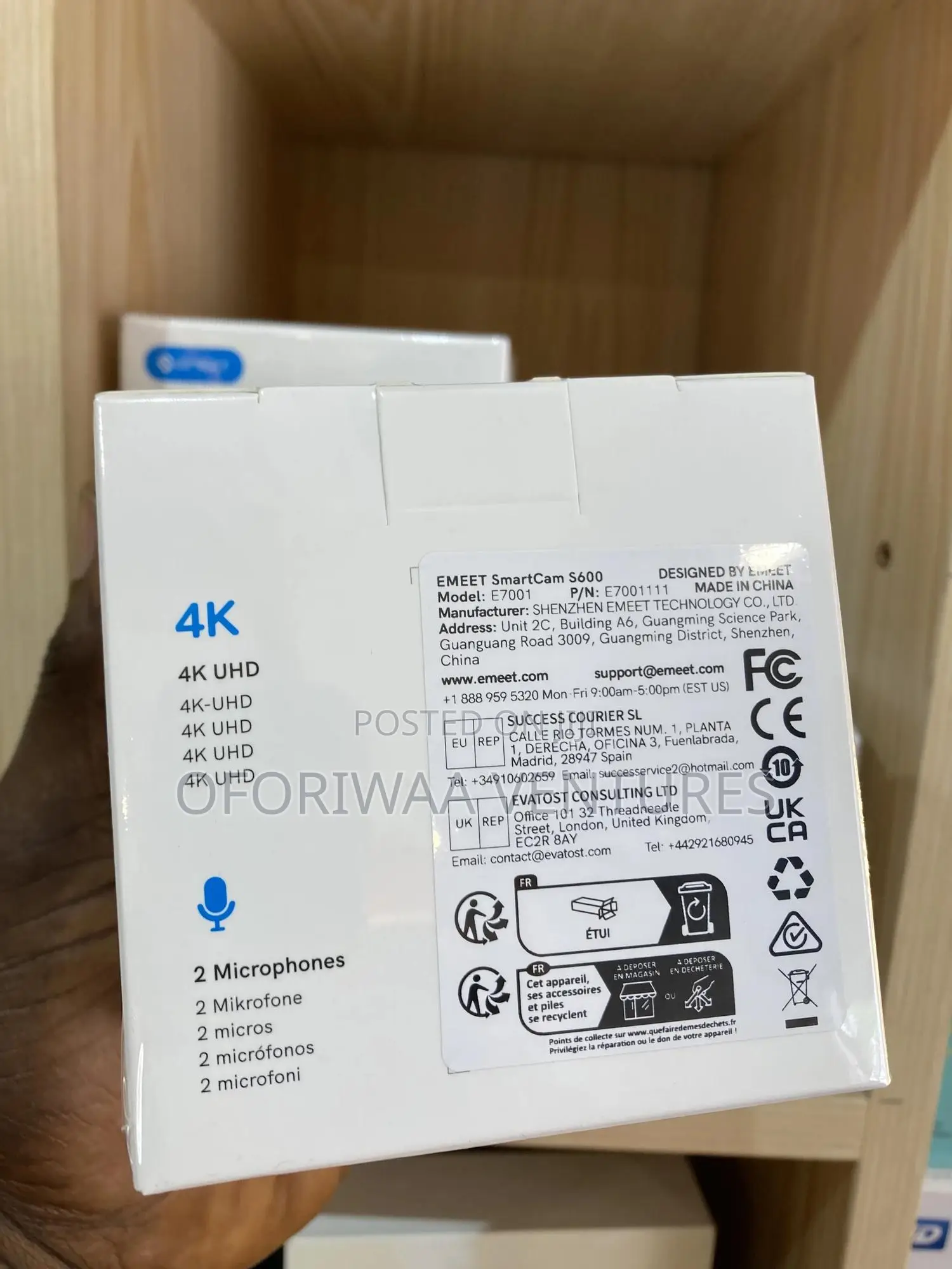 Emeet Webcam for Pc, S600 Webcam With Sony Sensor