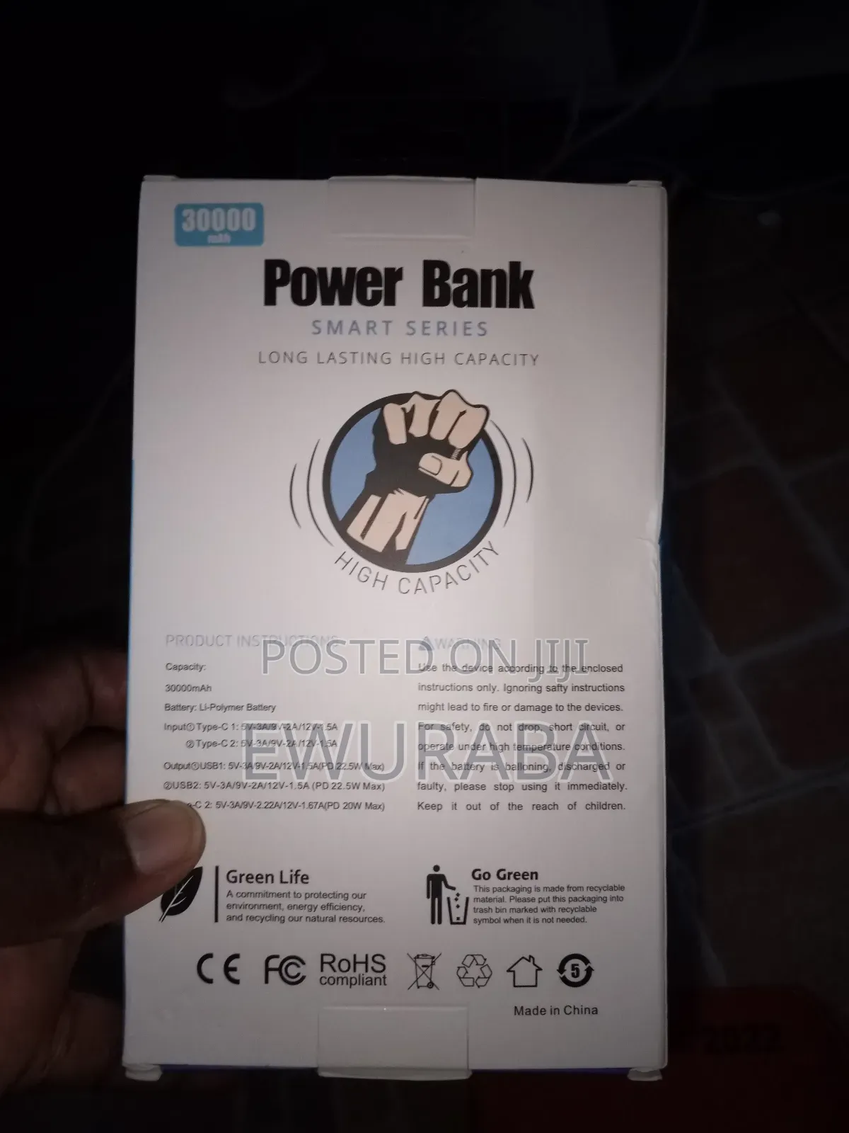 30,000mah Led Display Smart Power Bank