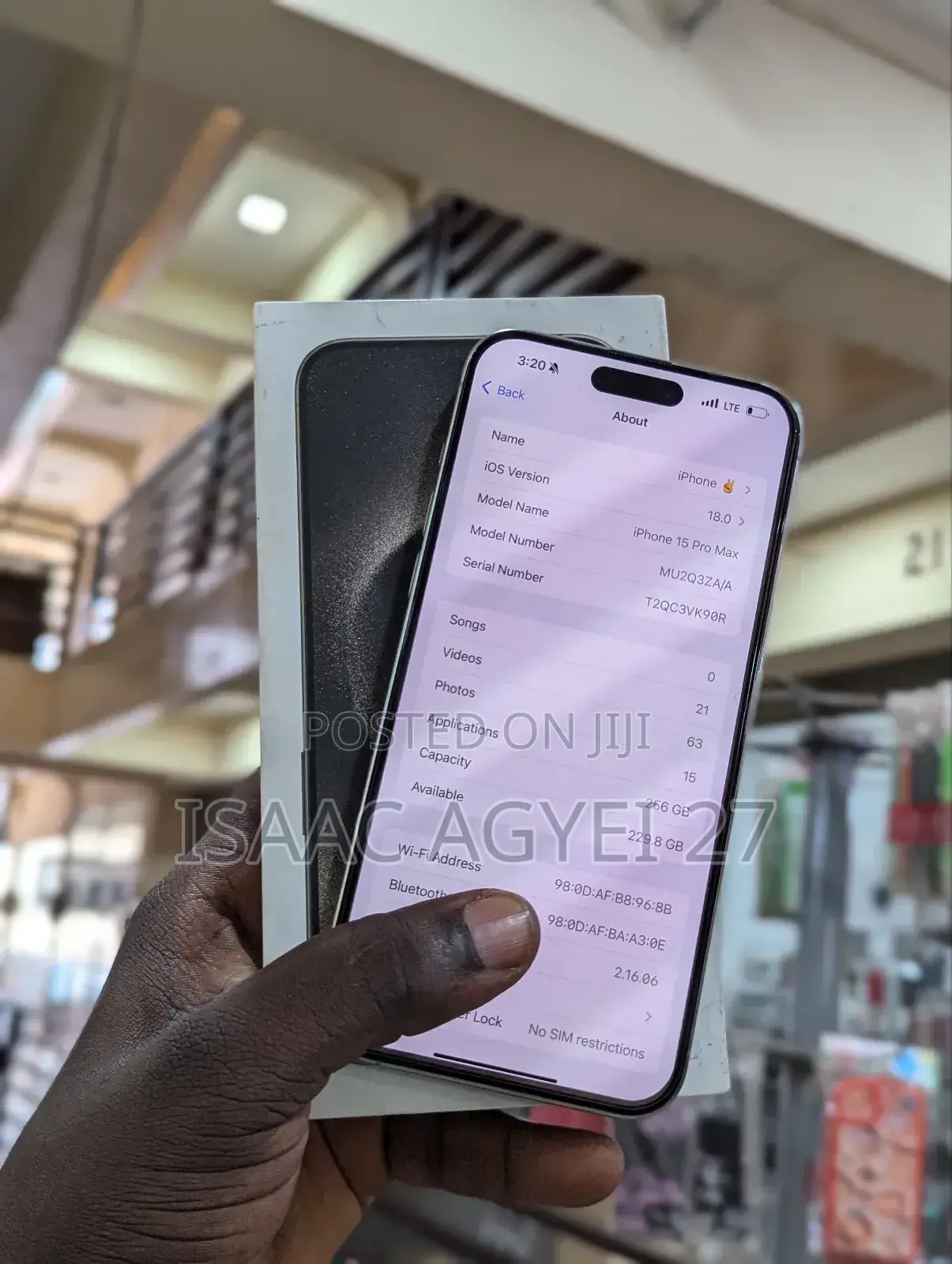 New Apple iPhone 15 Pro Max 256 GB Silver