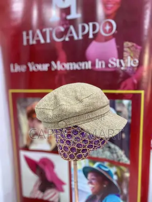 Gold Beret / Captain / Baker Boy Cap - Linen