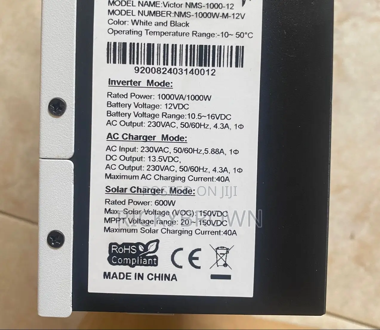 12v 1000watts Solar Hybrid Inverters