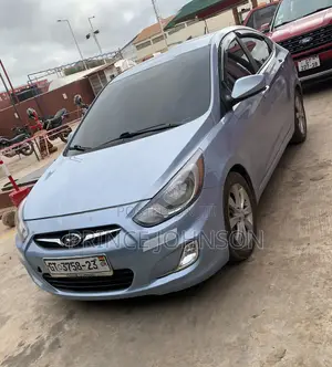 Blue Hyundai Accent for Rent