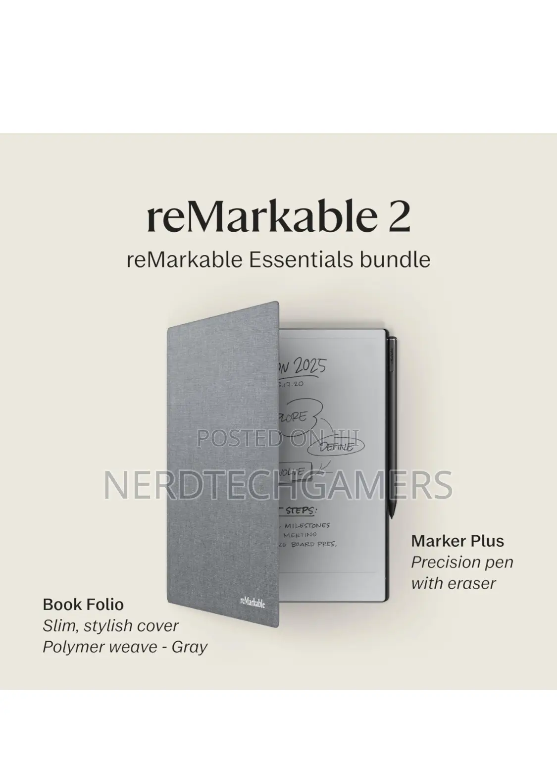 Remarkable Essentials – Gray | Remarkable 2 Paper Tablet