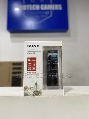 Sony ICD-UX570 Digital Voice Recorder, ICDUX570BLK, Usb