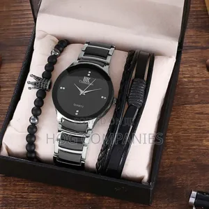 5pcs Men's Watch Bracelet Valentine Gift Set Package