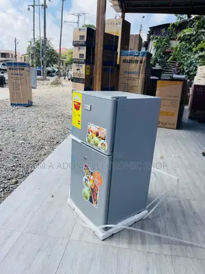 Durable and Affordable Galaxy Double Door Table Top Fridge.