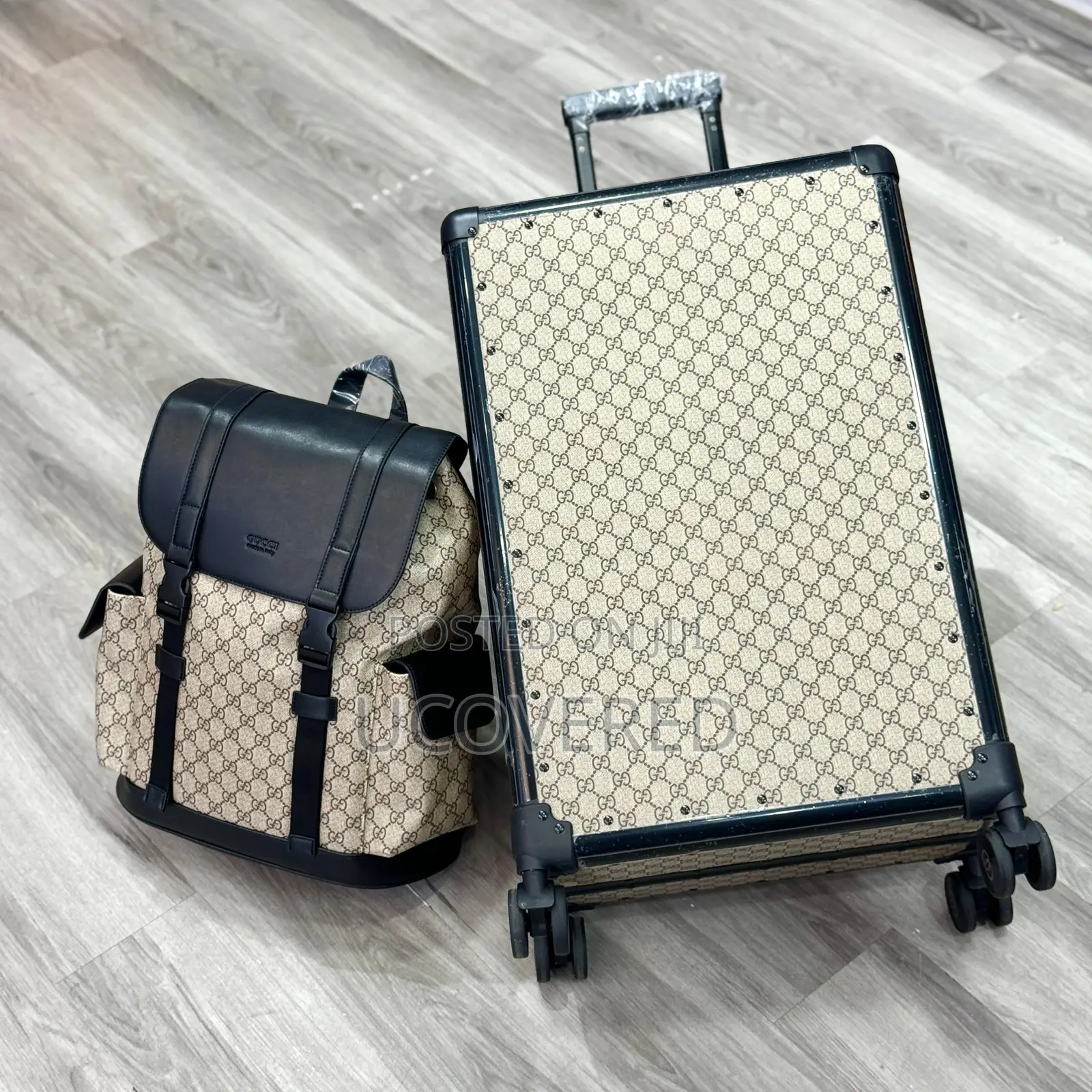 Designer Suitcase + Backpack Set