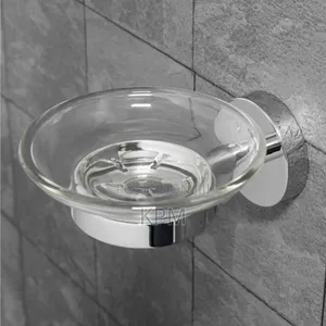 Round Glass Bathroom Soap Dish Hd