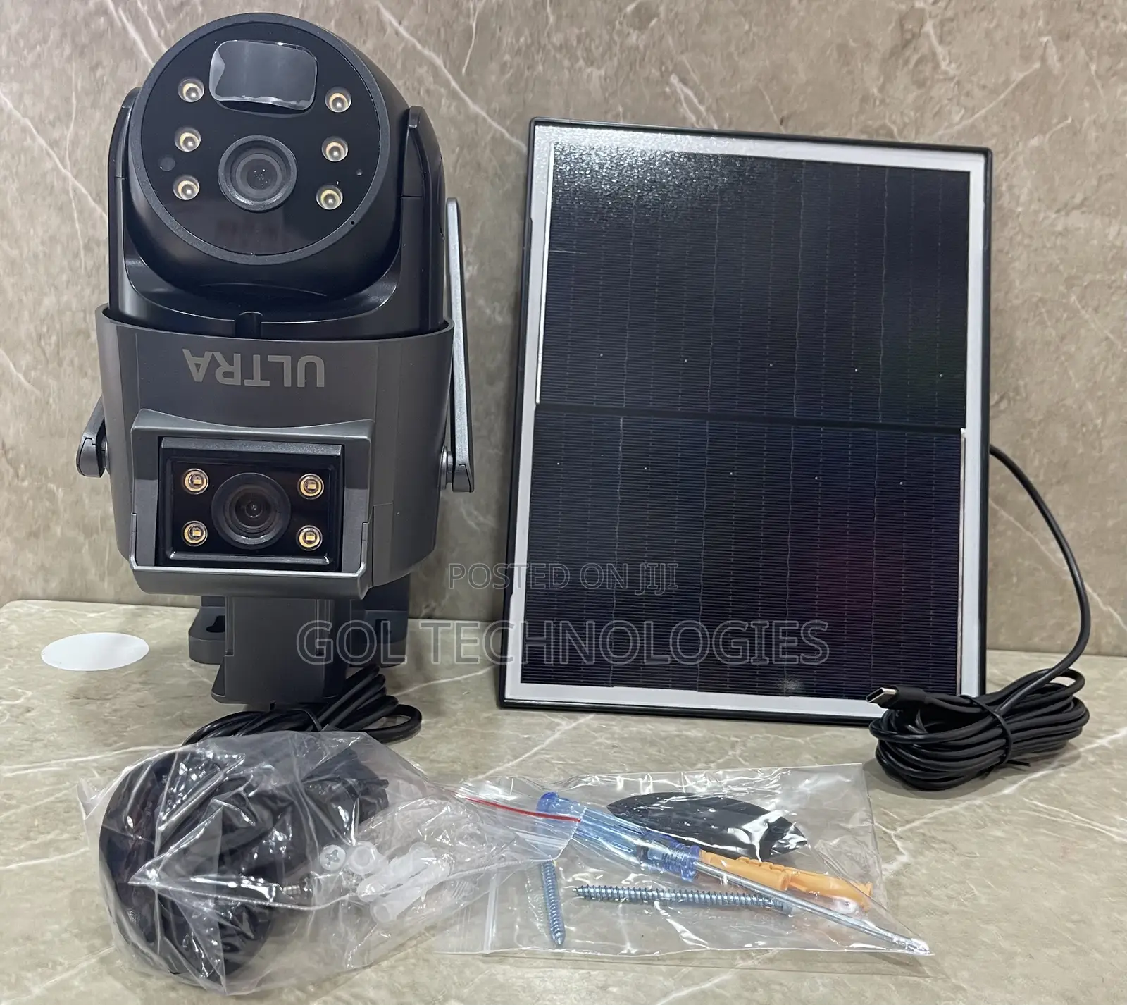 Dual Lens Intelligent 4g Solar Camera Ubox App