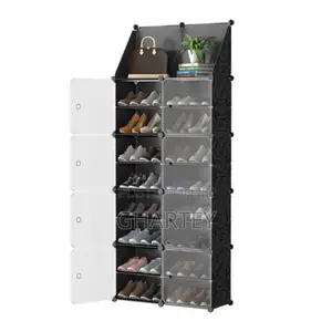 Plastic Cube Shoe Rack, Shoe Organizer With Shelves