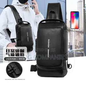 Men's Quality Leather Crossbody Side Bag Travel Shoulder Bag