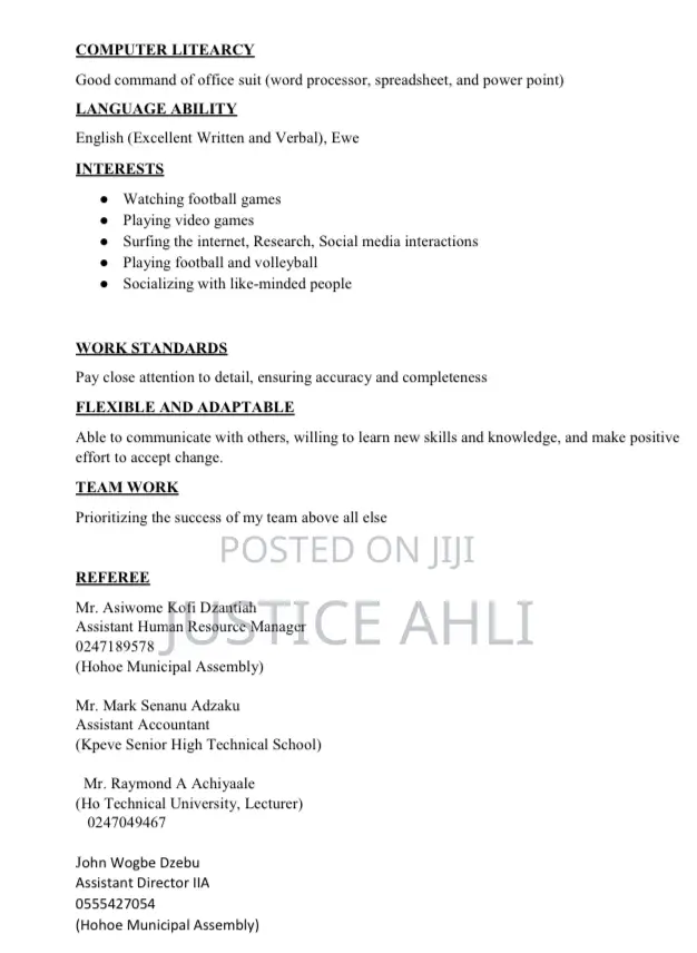 Accounting Finance CV