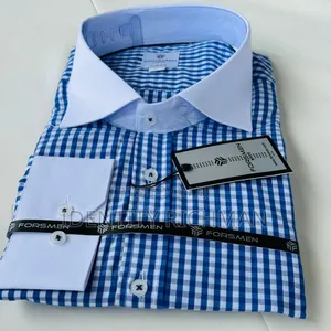 Men Long Sleeves Checked Shirt