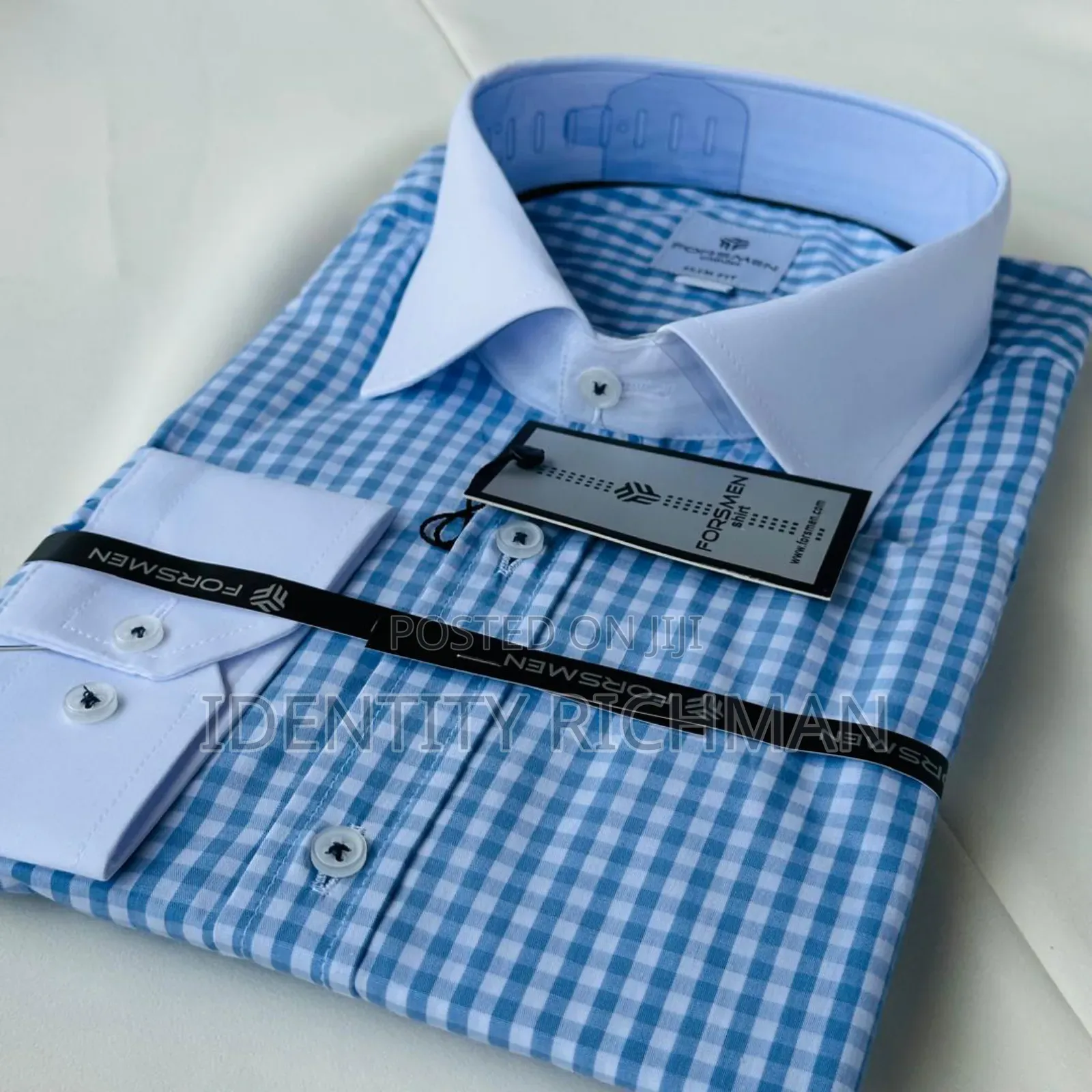 Men Long Sleeves Checked Shirt