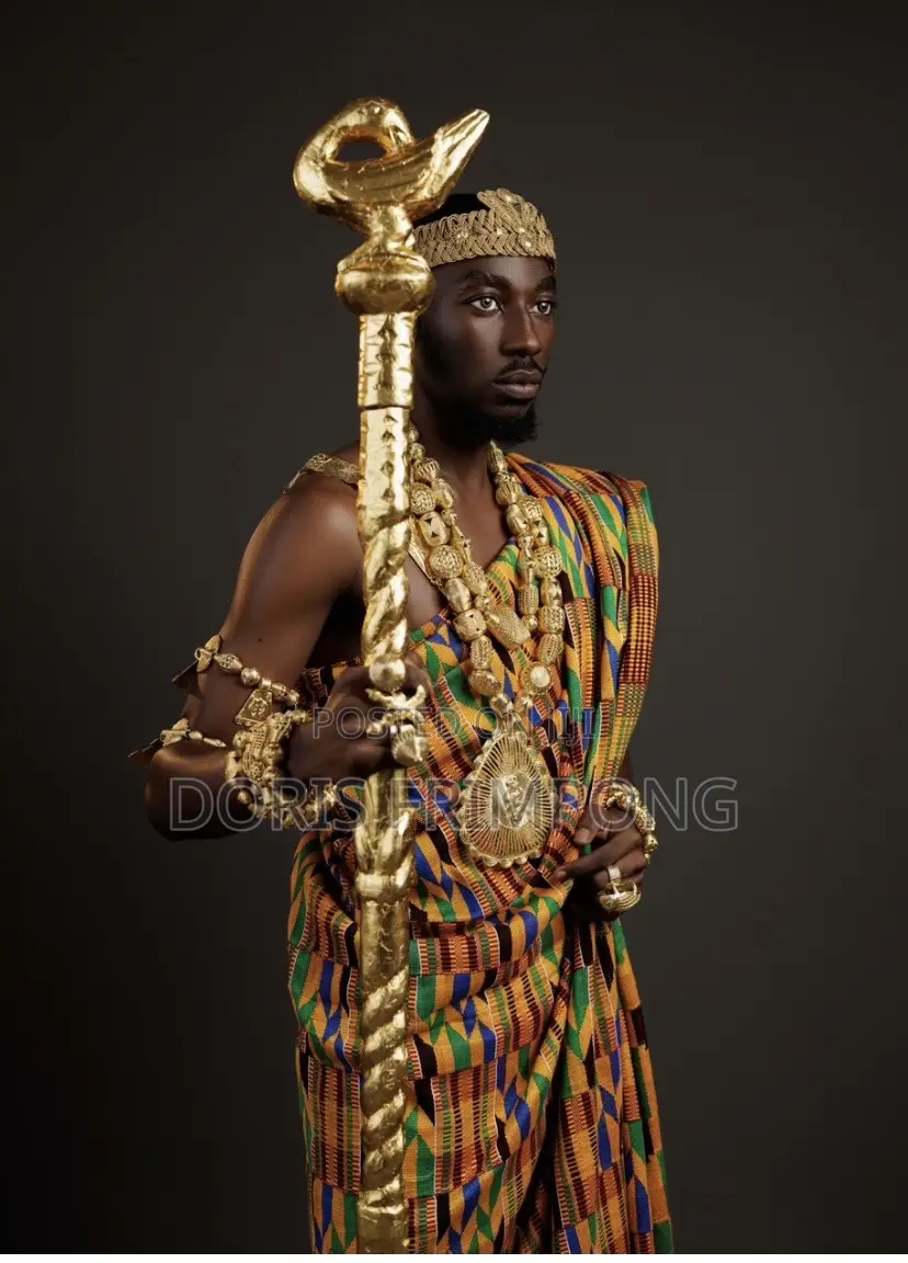 Men Gold Accessories and Traditional Styling