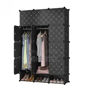 Foldable Dust Proof 12 Cubes Wardrobe