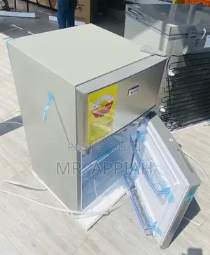 Original Pearl 2 Door Electric Table Top Refrigerator(Gray)