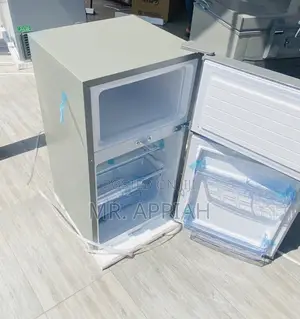 Latest Pearl Double Door Table Top Electric Fridge(Gray).