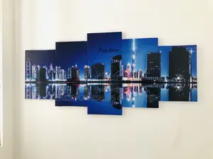 Wall Arts Decor Frame City Canvas