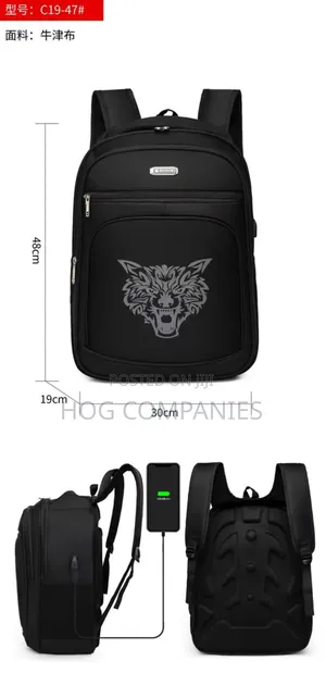 Waterproof Unisex School Bag Travel Laptop Tablet Backpack