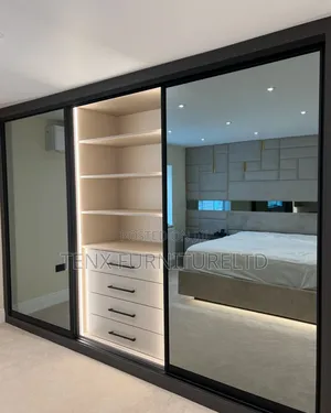 Wardrobe (Modular) With Glass Doors