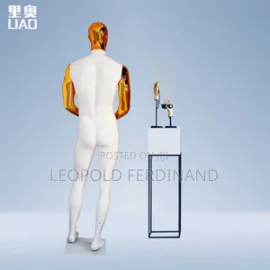 White and Gold Male Mannequins