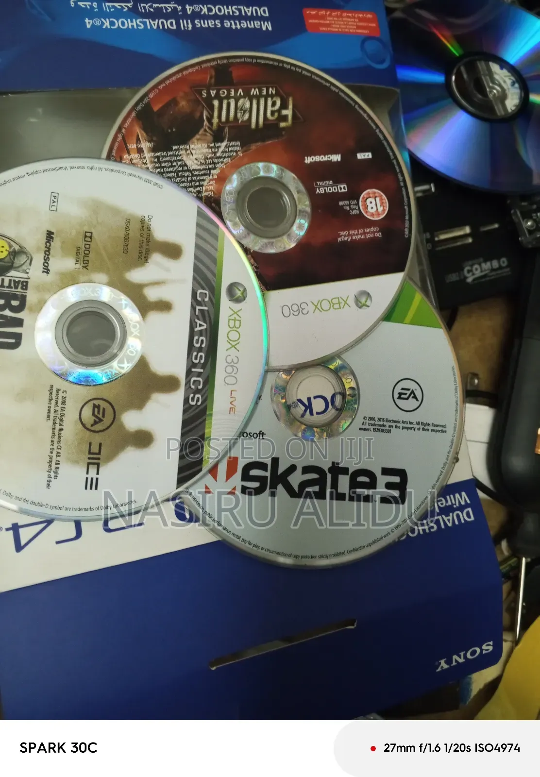 Xbox 360 Slim With 20 Games Disc,Hdd 250gb,From Home