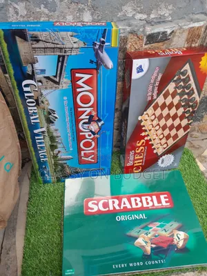 Monopoly, Chess, Scrabble - Board Game Set