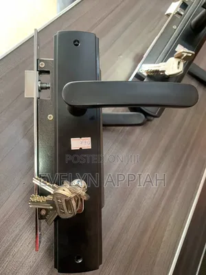 Parka Black Matt Door Lock (Heavy Duty)