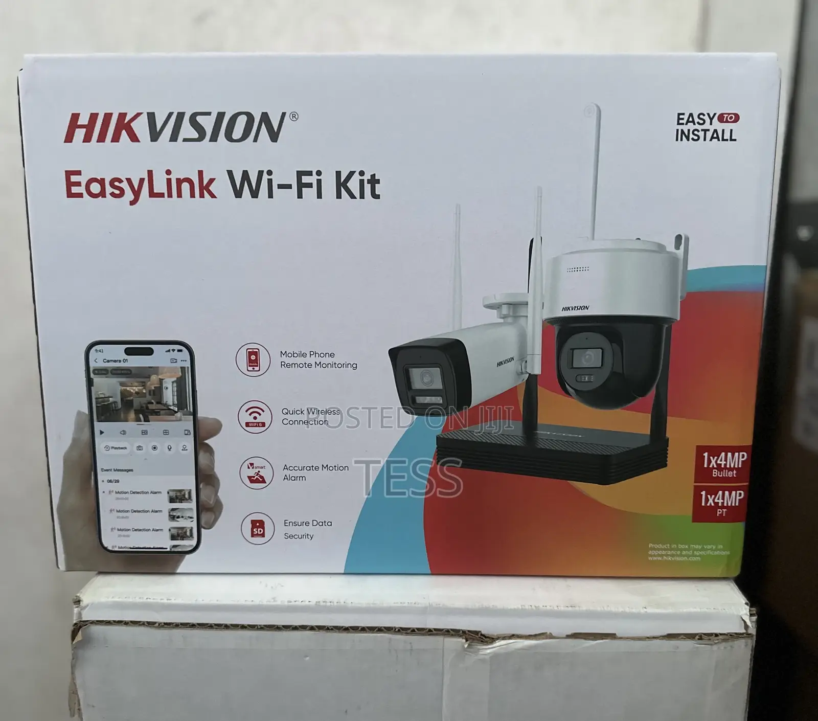 Hikvision Wifi NVS Kit 4mp One Bullet+One Ptdome 2 Way Audio