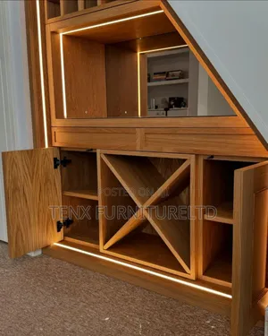 Fitted Wine Rack Stair Case (Led Light)
