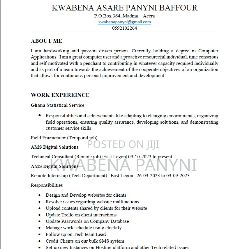 Computing It Cv