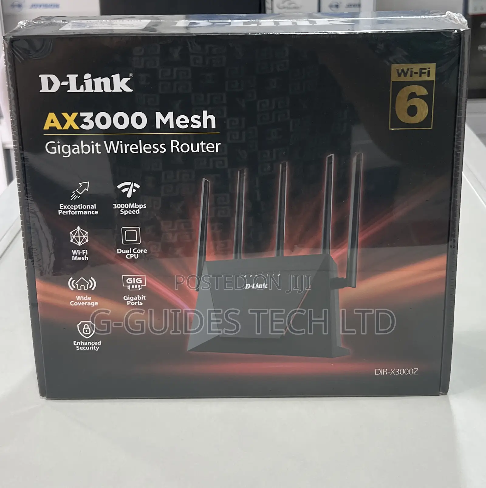 D-Link Ax3000 Mesh Gigabit Wireless Router (Dir-X3000z)