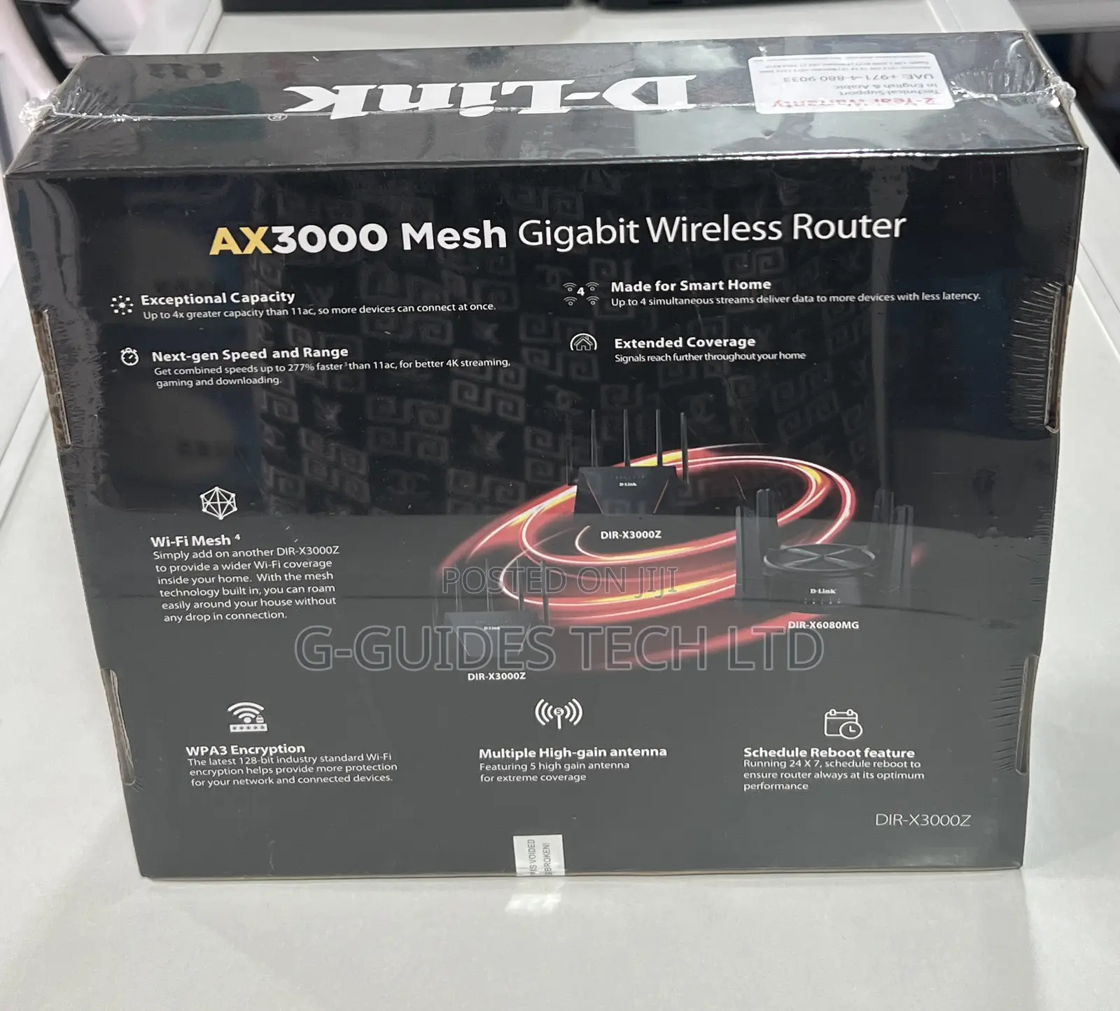 D-Link Ax3000 Mesh Gigabit Wireless Router (Dir-X3000z)