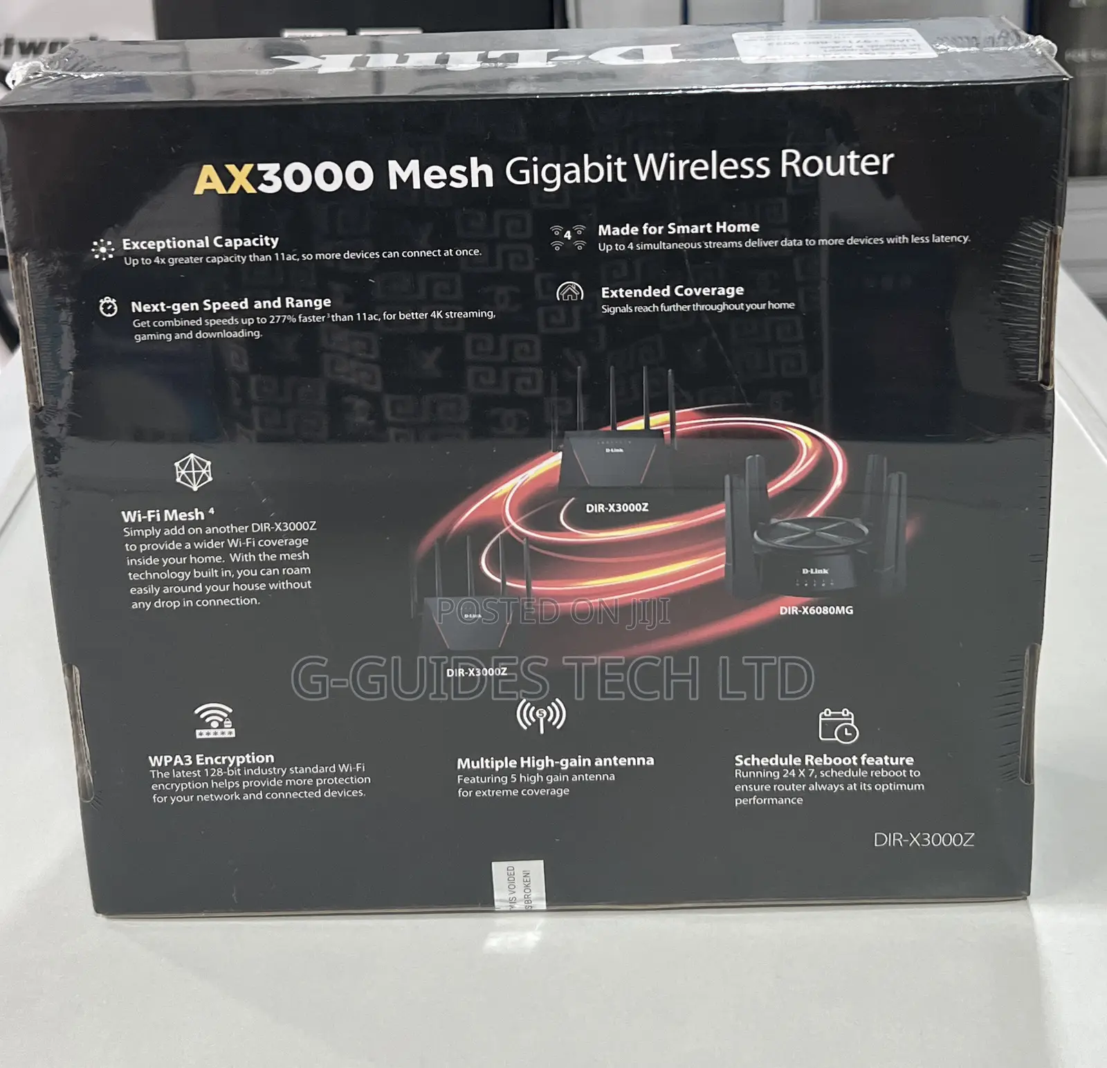 D-Link Ax3000 Mesh Gigabit Wireless Router (Dir-X3000z)