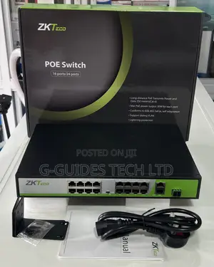 Zkteco 16port Poe Switch With SFP Port, 16port Poe Switch