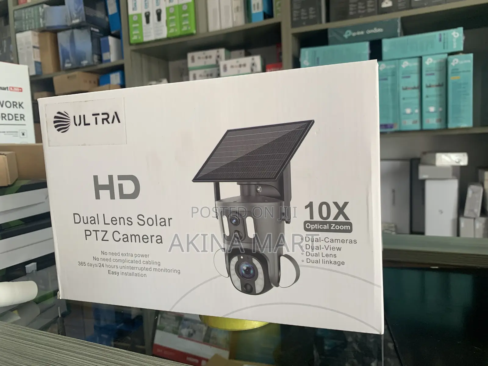 4G Dual Lens PTZ Solar Camera With 10X Zoom