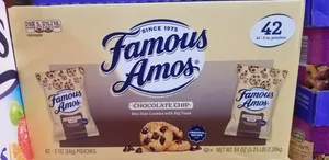 Famous Amos Chocolate Chip Cookies - 42 Pouches