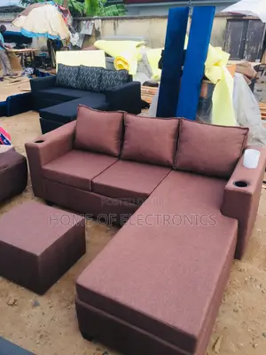 Place an Order for L Shaped Sofa Chair With Center Table