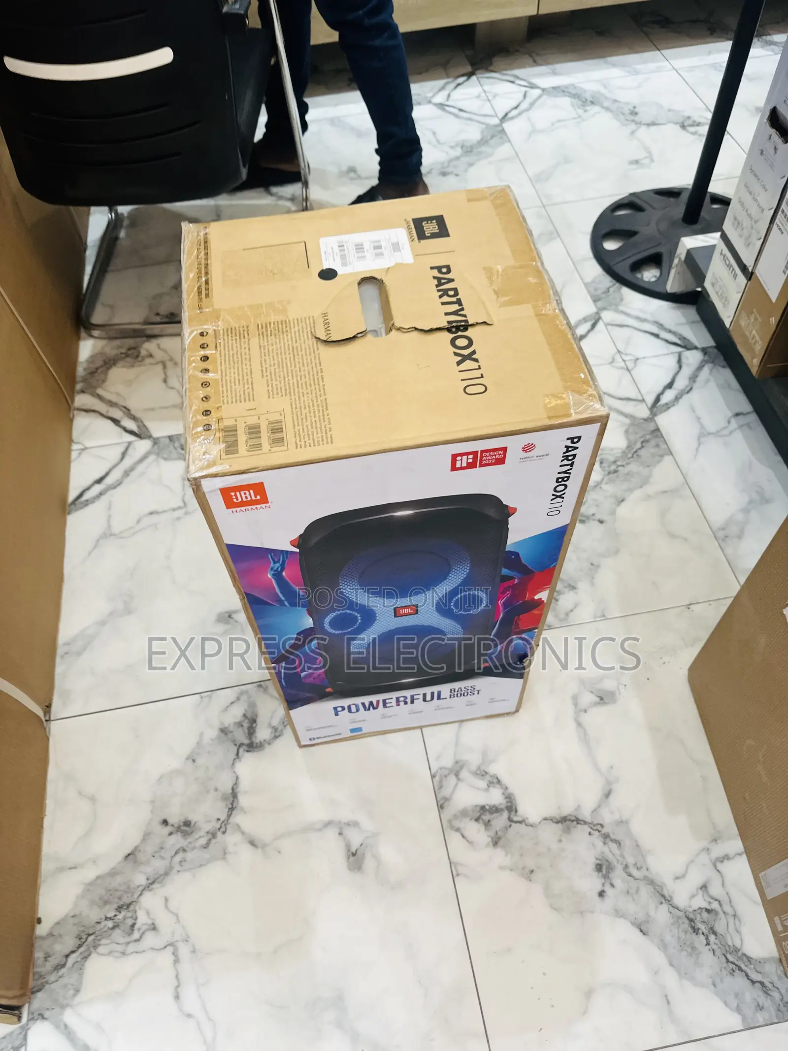 Grab a Deal on JBL Bluetooth Speaker Partybox110 Stage