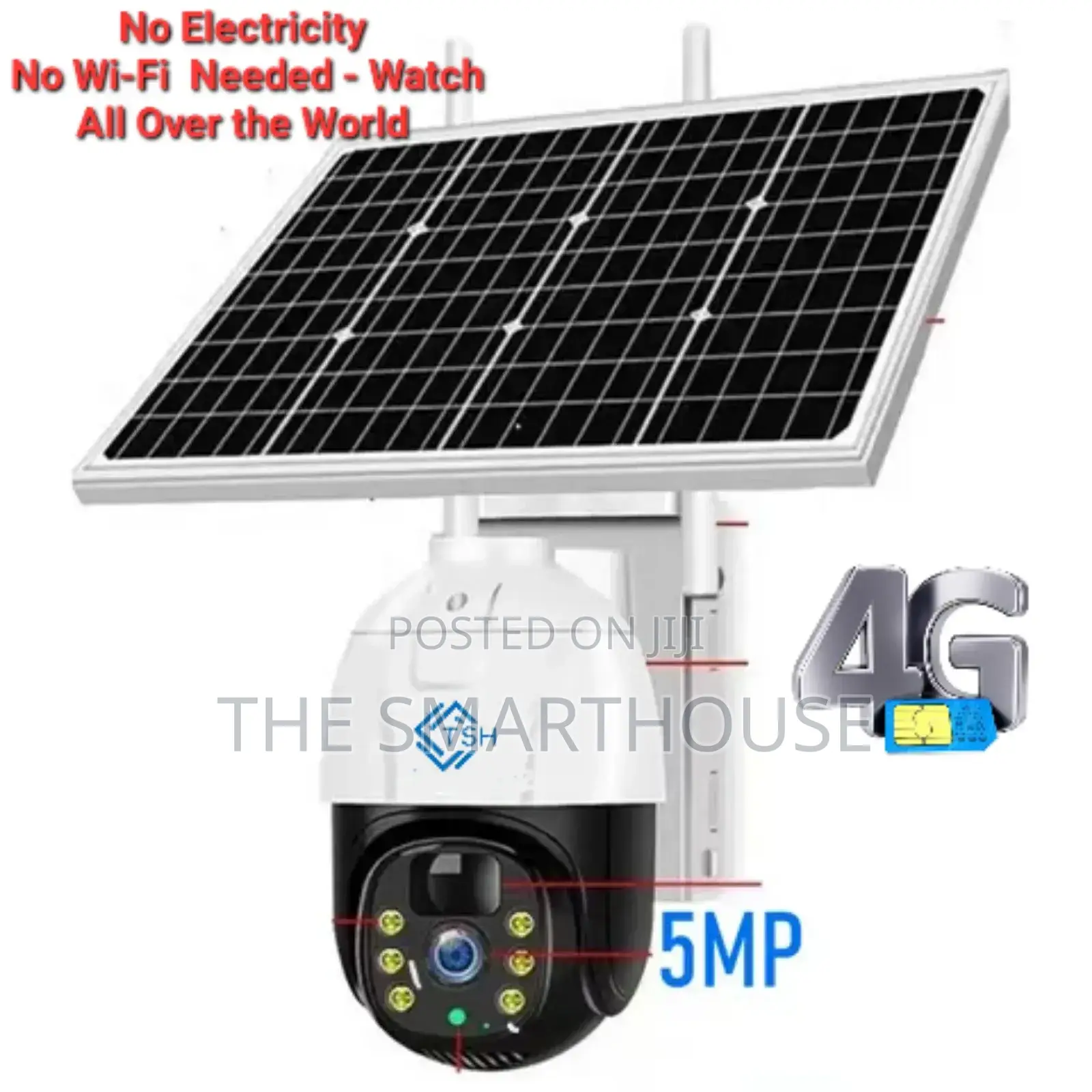 TSH- Smart Solar 4g CCTV Camera