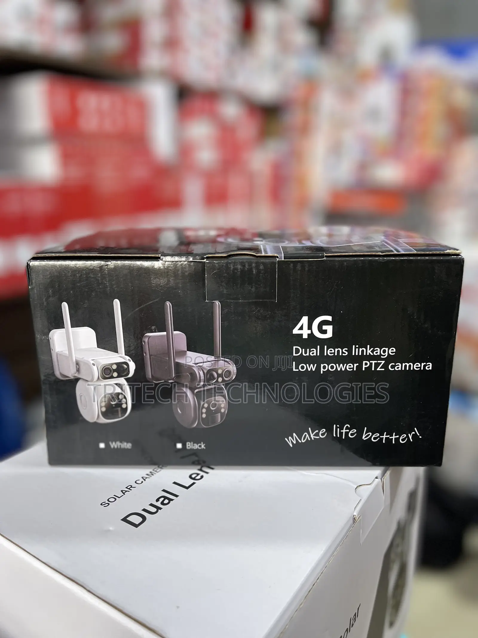 Solar 4G Camera 2MP+2MP Motion Detector Full Color UBOX APP