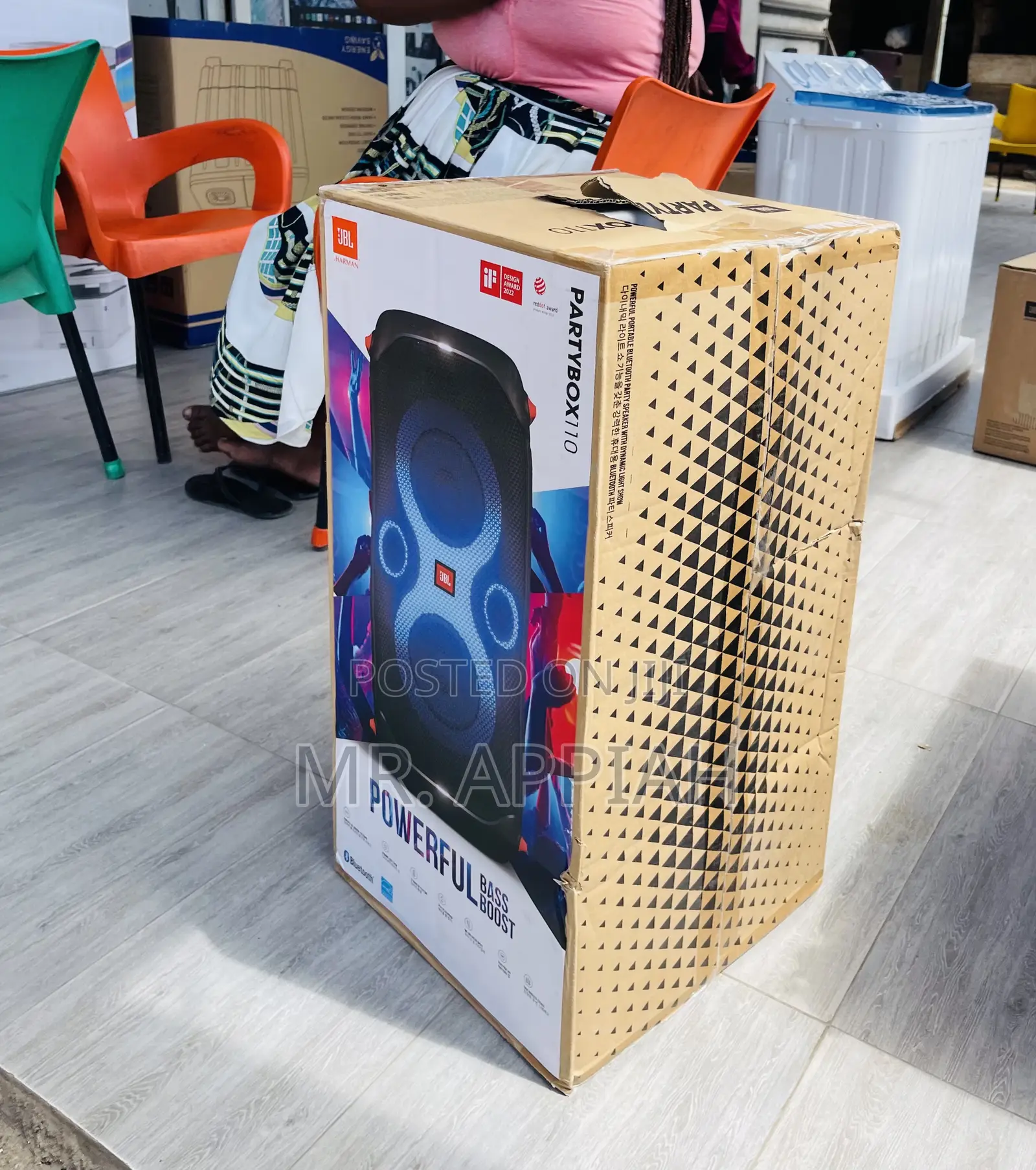 Classic Design JBL Party Box 110 Portable Speaker.